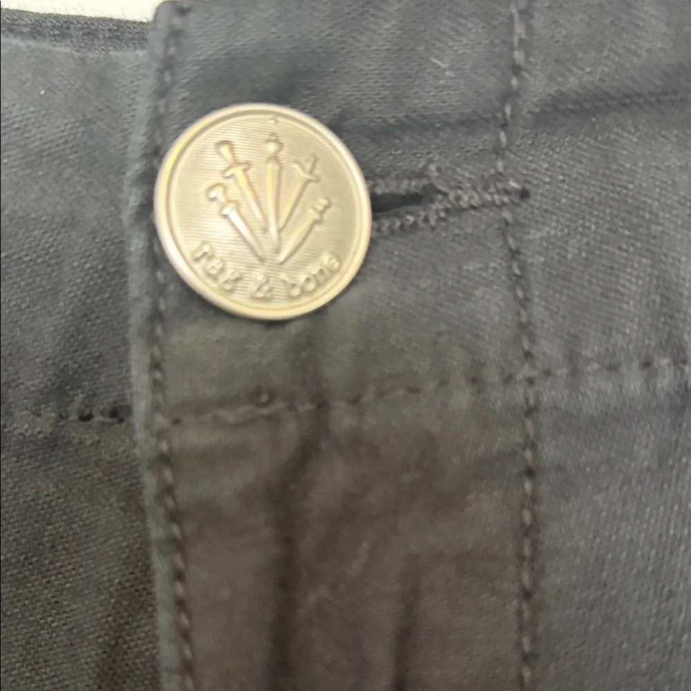 rag & bone Women's Black Cargo Pants - Picture 3 of 8